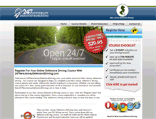 Tablet Screenshot of 247newjerseydefensivedriving.com